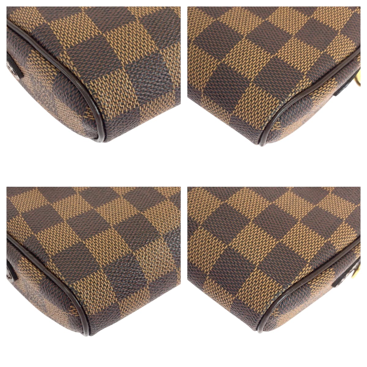 19278
LOUIS VUITTON ルイヴィトン ダミエ エベヌ ポシェット イパネマ サイズXS ブラウン ゴールド金具 PVC N51296 ウエストバッグ レディース A48