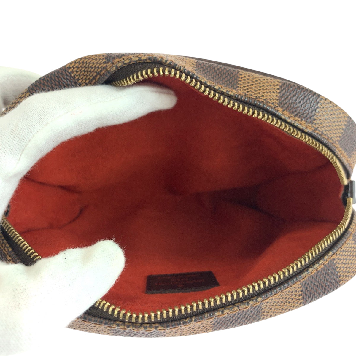 19278
LOUIS VUITTON ルイヴィトン ダミエ エベヌ ポシェット イパネマ サイズXS ブラウン ゴールド金具 PVC N51296 ウエストバッグ レディース A48