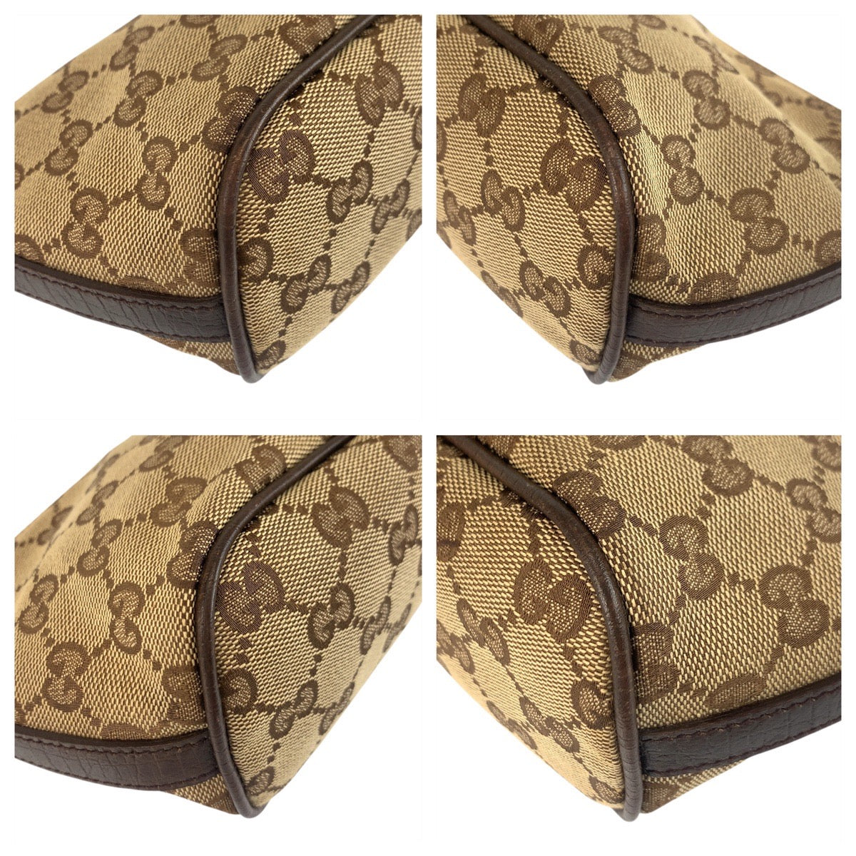19280
GUCCI グッチ シェリーライン ベージュ シルバー金具 GGキャンバス 141809 ハンドバッグ アクセサリーポーチ レディース ABP41