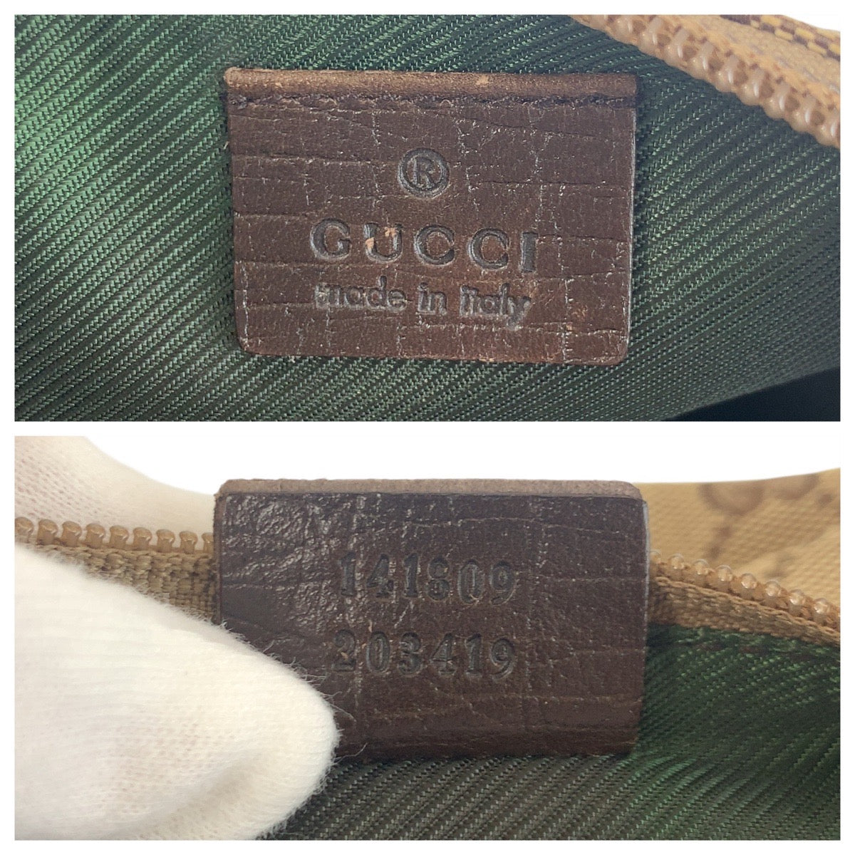 19280
GUCCI グッチ シェリーライン ベージュ シルバー金具 GGキャンバス 141809 ハンドバッグ アクセサリーポーチ レディース ABP41