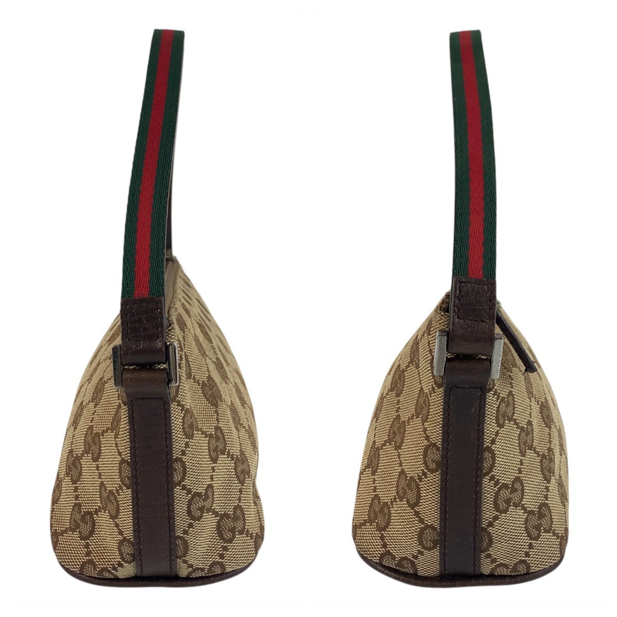 19280
GUCCI グッチ シェリーライン ベージュ シルバー金具 GGキャンバス 141809 ハンドバッグ アクセサリーポーチ レディース ABP41