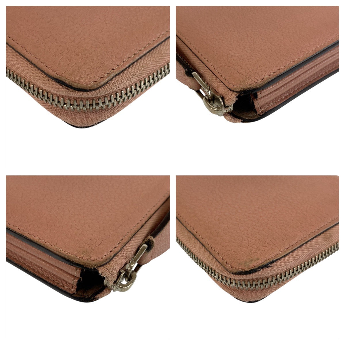 19282
LOUIS VUITTON ルイヴィトン ポルトフォイユ コメット マグノリア ピンク グレージュ シルバー金具 レザー M60148 長財布 ロングウォレット レディース AB24