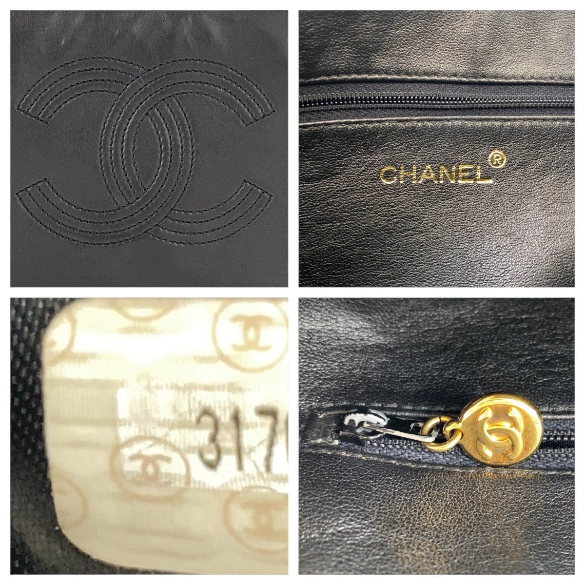 19285
CHANEL シャネル ヴィンテージ ココマーク フリンジ ブラック 黒 ゴールド金具 レザー ショルダーバッグ ポシェット  レディース ABP117