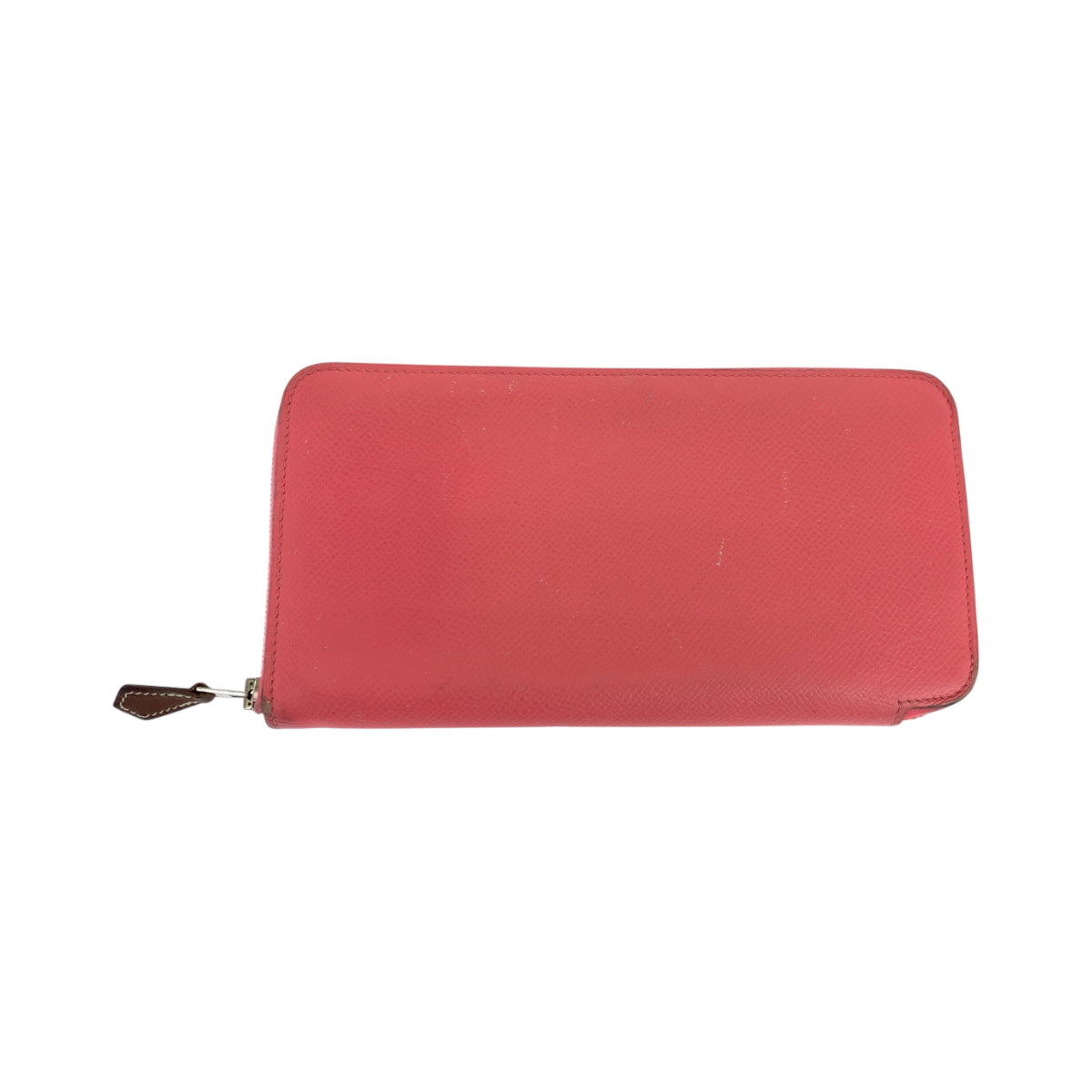 19290
HERMES エルメス アザップロング シルクイン ピンク ブラウン シルバー金具 ヴォーエプソン 長財布 ラウンドファスナー X刻印  レディース AB36