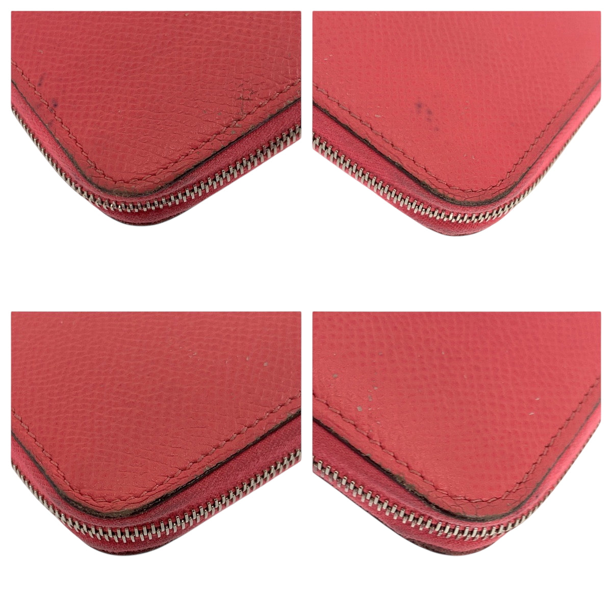 19290
HERMES エルメス アザップロング シルクイン ピンク ブラウン シルバー金具 ヴォーエプソン 長財布 ラウンドファスナー X刻印 レディース AB36