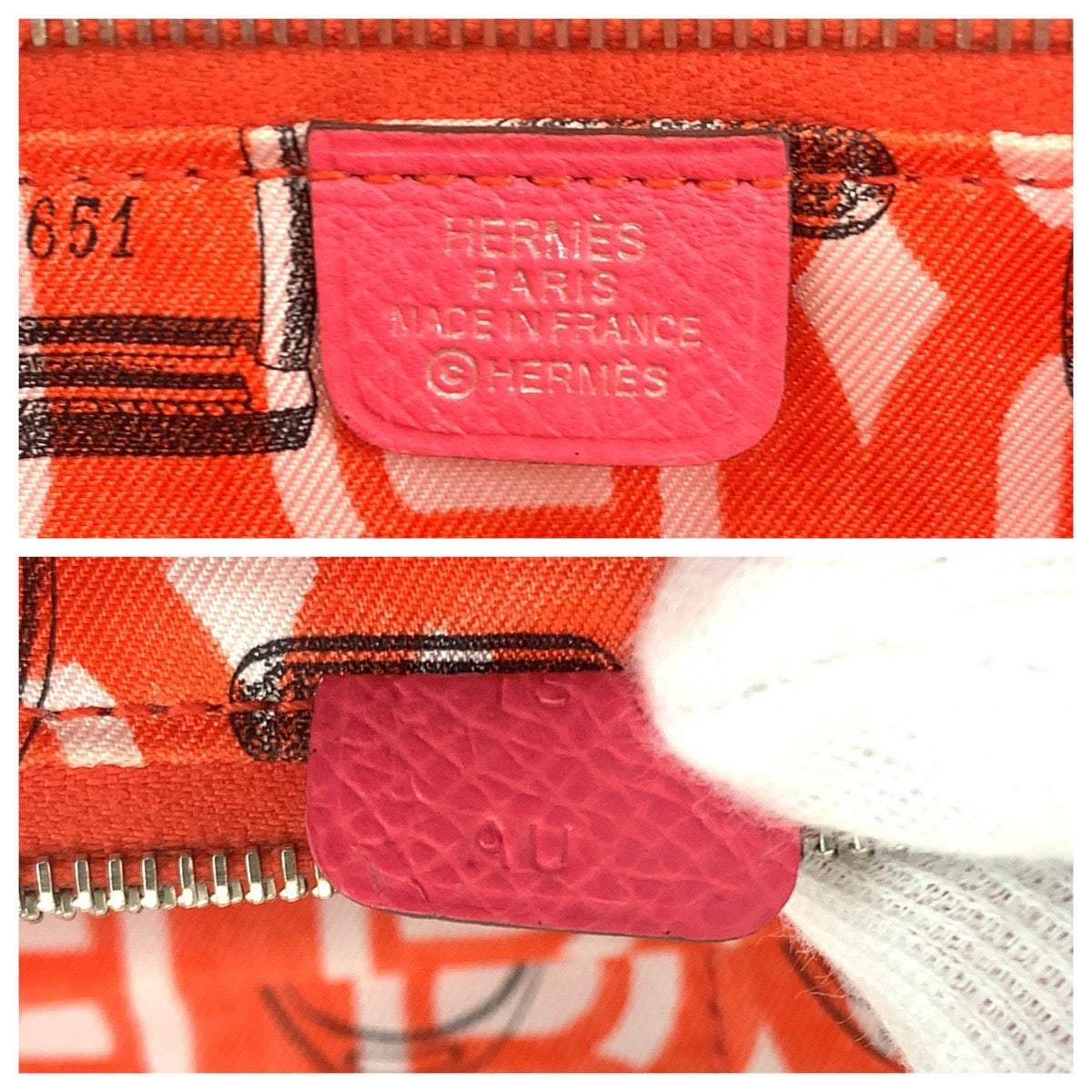 19290
HERMES エルメス アザップロング シルクイン ピンク ブラウン シルバー金具 ヴォーエプソン 長財布 ラウンドファスナー X刻印  レディース AB36