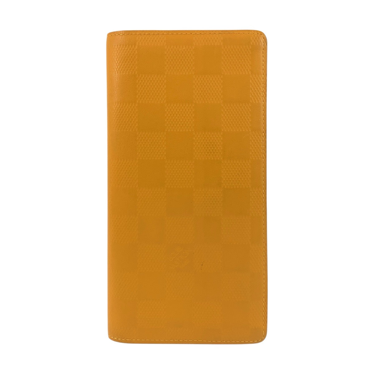 19291
LOUIS VUITTON ルイヴィトン ダミエ アンフィニ ポルトフォイユ ブラザ ソラール イエロー シルバー金具 レザー N63146 長財布 ロングウォレット メンズ ABP25