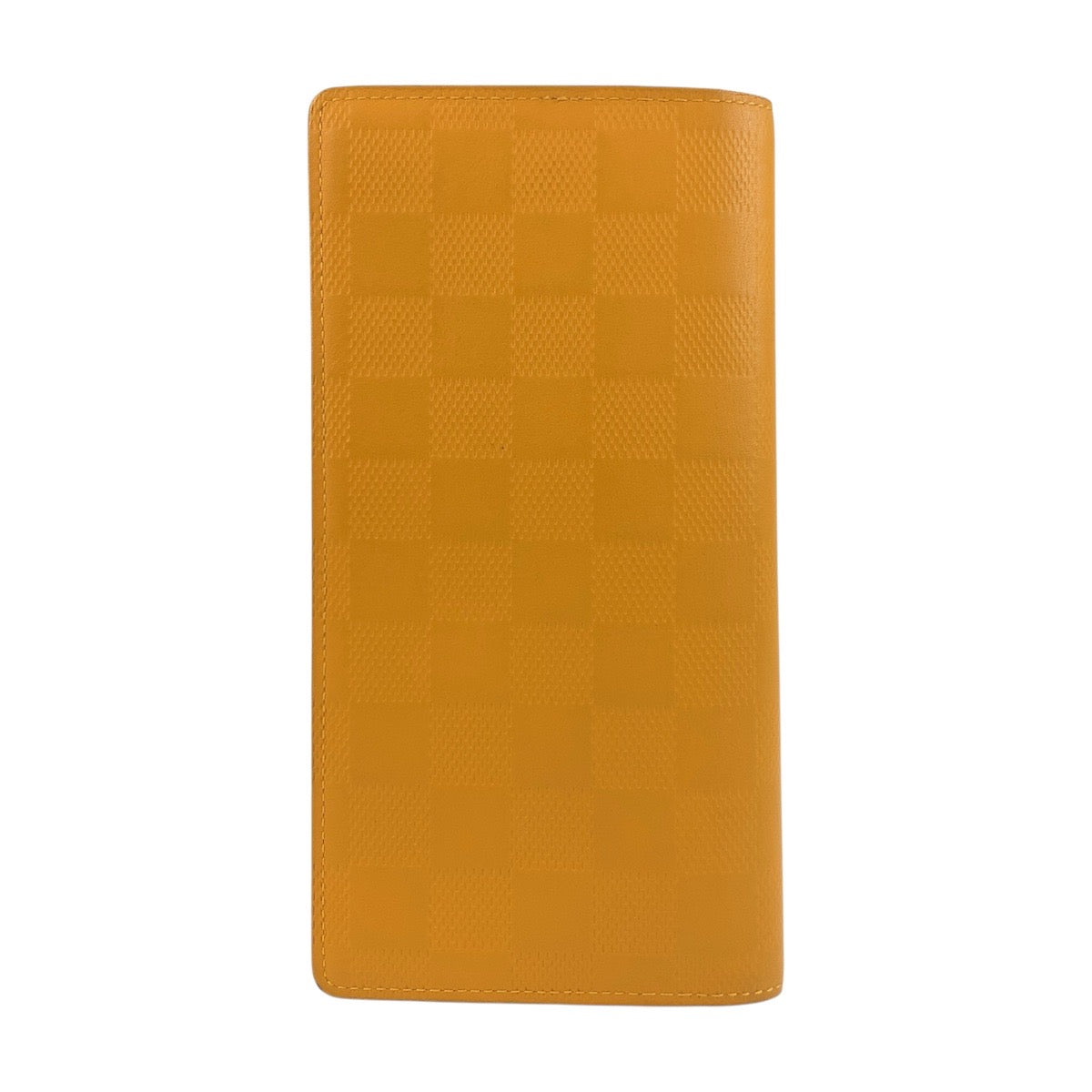 19291
LOUIS VUITTON ルイヴィトン ダミエ アンフィニ ポルトフォイユ ブラザ ソラール イエロー シルバー金具 レザー N63146 長財布 ロングウォレット メンズ ABP25