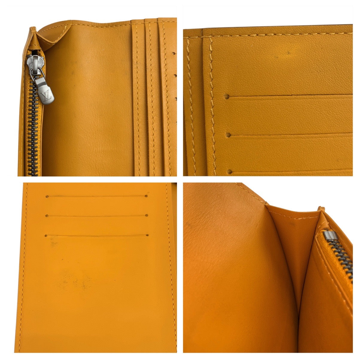 19291
LOUIS VUITTON ルイヴィトン ダミエ アンフィニ ポルトフォイユ ブラザ ソラール イエロー シルバー金具 レザー N63146 長財布 ロングウォレット メンズ ABP25