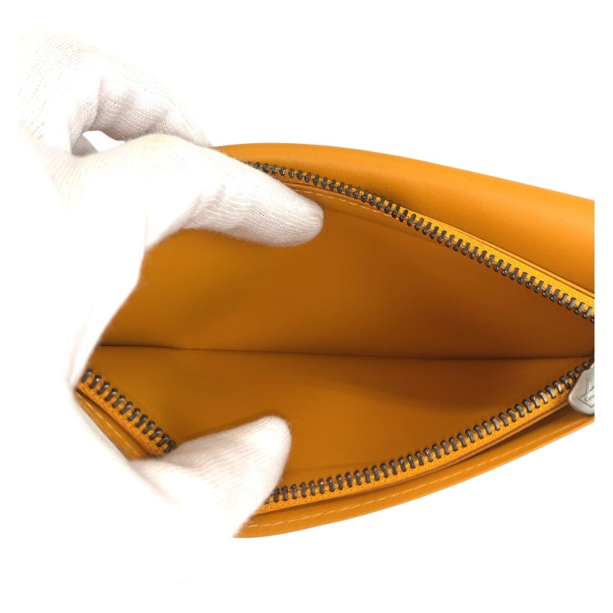 19291
LOUIS VUITTON ルイヴィトン ダミエ アンフィニ ポルトフォイユ ブラザ ソラール イエロー シルバー金具 レザー N63146 長財布 ロングウォレット メンズ ABP25