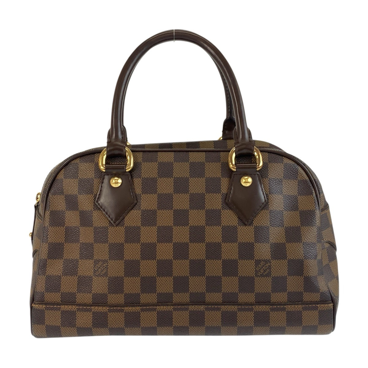 19292
LOUIS VUITTON ルイヴィトン ダミエ ドゥオモ ブラウン ゴールド金具 PVC N60008 ハンドバッグ  レディース ABP64