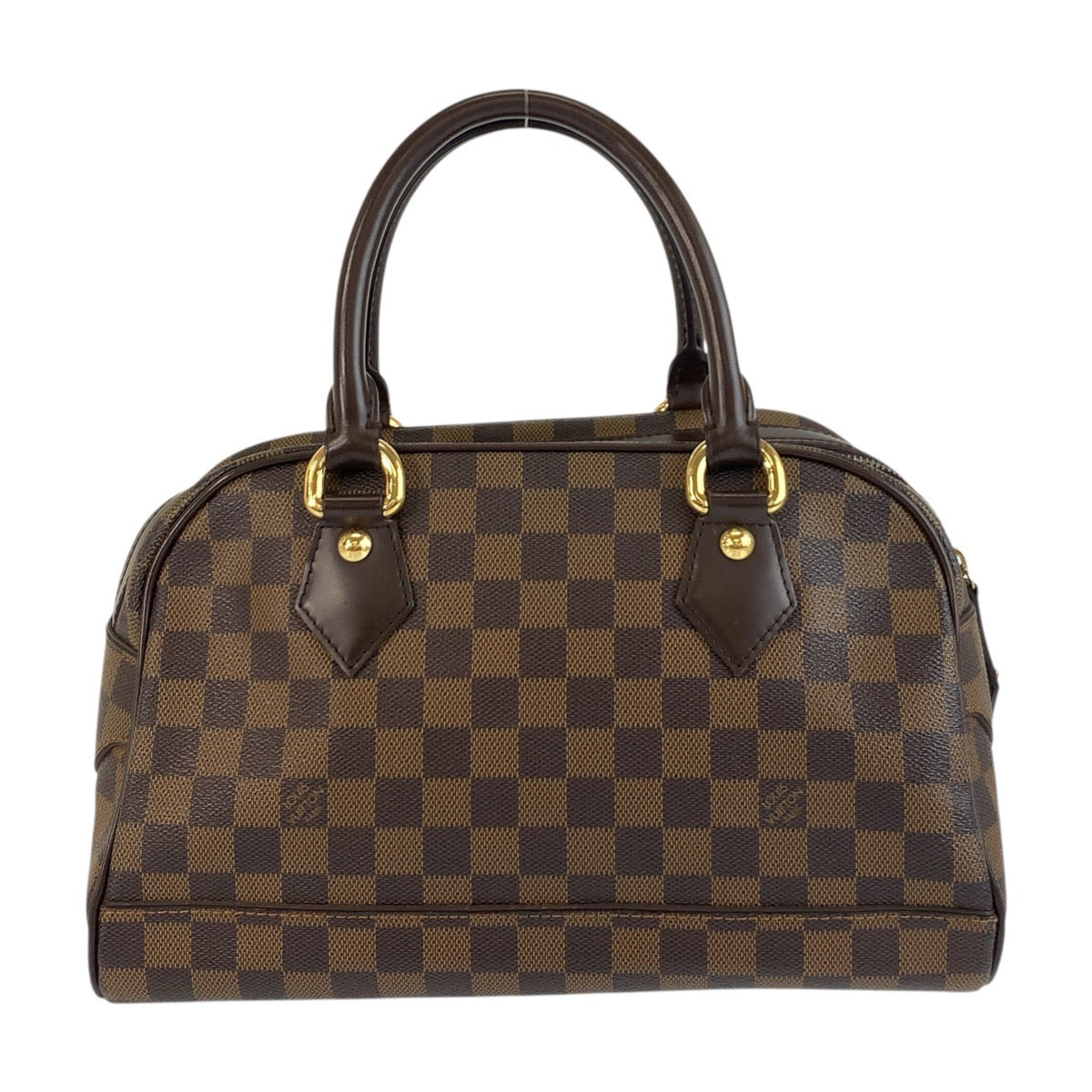 19292
LOUIS VUITTON ルイヴィトン ダミエ ドゥオモ ブラウン ゴールド金具 PVC N60008 ハンドバッグ  レディース ABP64