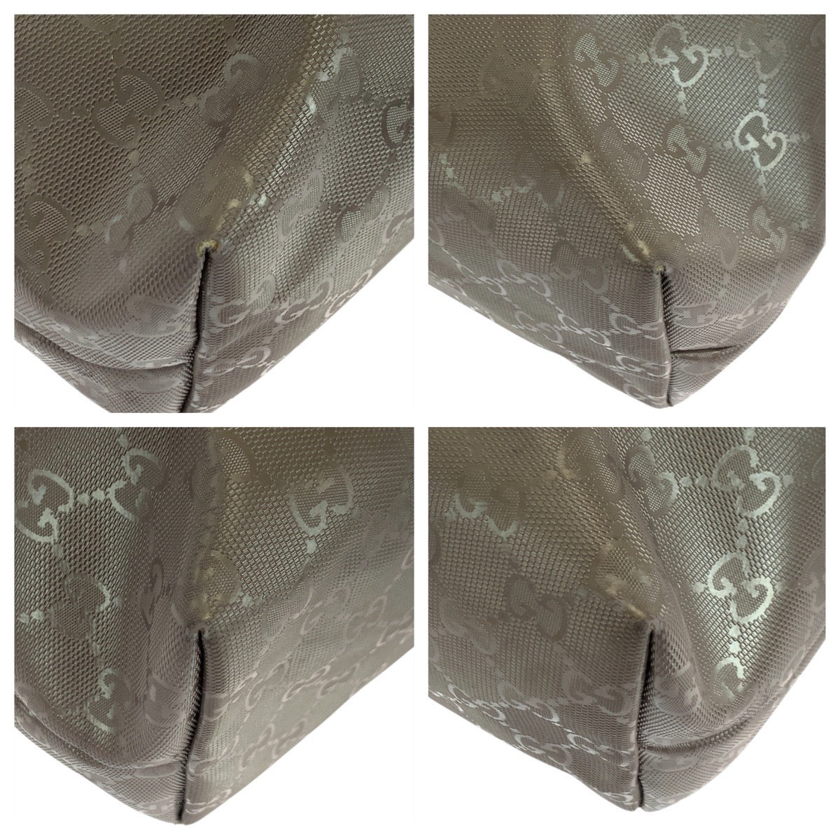 19293
GUCCI グッチ GGインプリメ ブロンズ ブラウン シルバー金具 PVC / パテントレザー 211137 トートバッグ ショルダーバッグ  レディース AB20