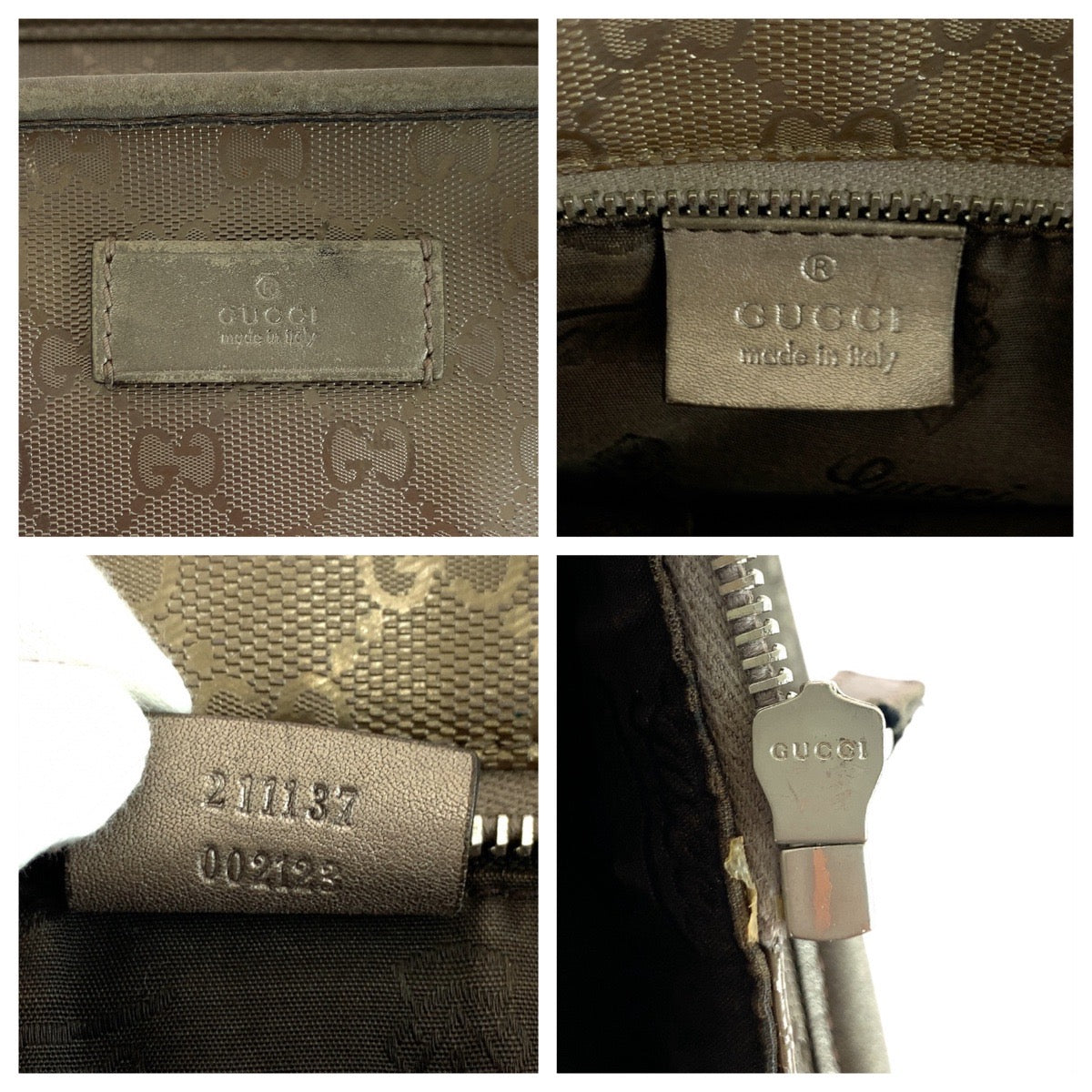 19293
GUCCI グッチ GGインプリメ ブロンズ ブラウン シルバー金具 PVC / パテントレザー 211137 トートバッグ ショルダーバッグ  レディース AB20