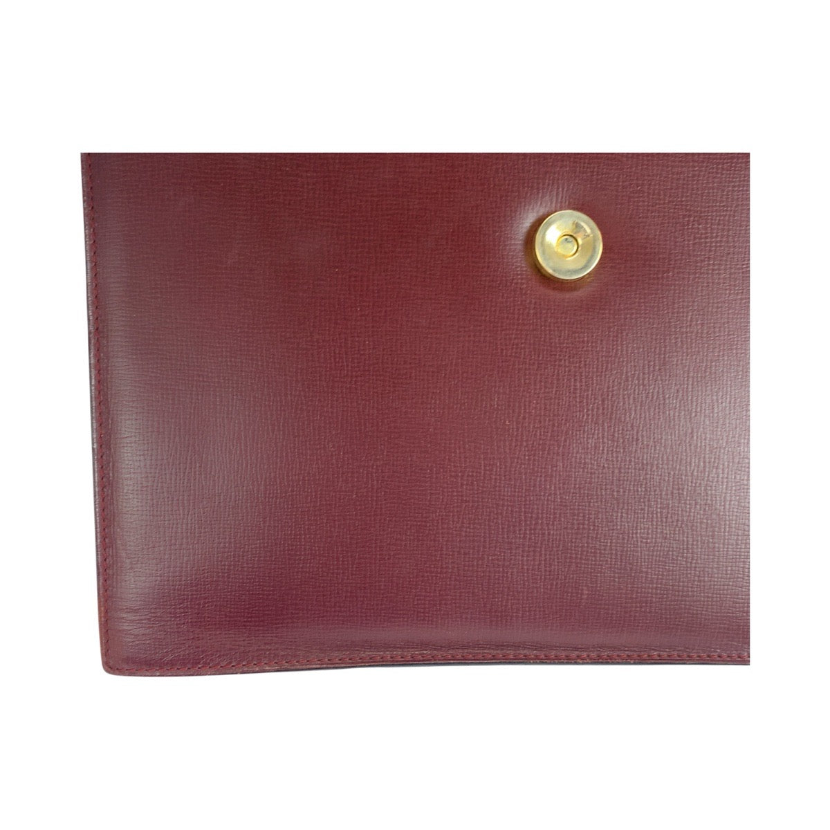 19294
CARTIER カルティエ マストライン ボルドー レッド ゴールド金具 レザー クラッチバッグ セカンドバッグ  レディース AB13