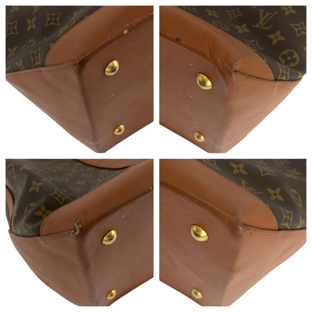 19295
LOUIS VUITTON ルイヴィトン モノグラム サック ウィークエンドGM ブラウン ゴールド金具 PVC M42420 トートバッグ ショルダーバッグ  メンズ ABP50