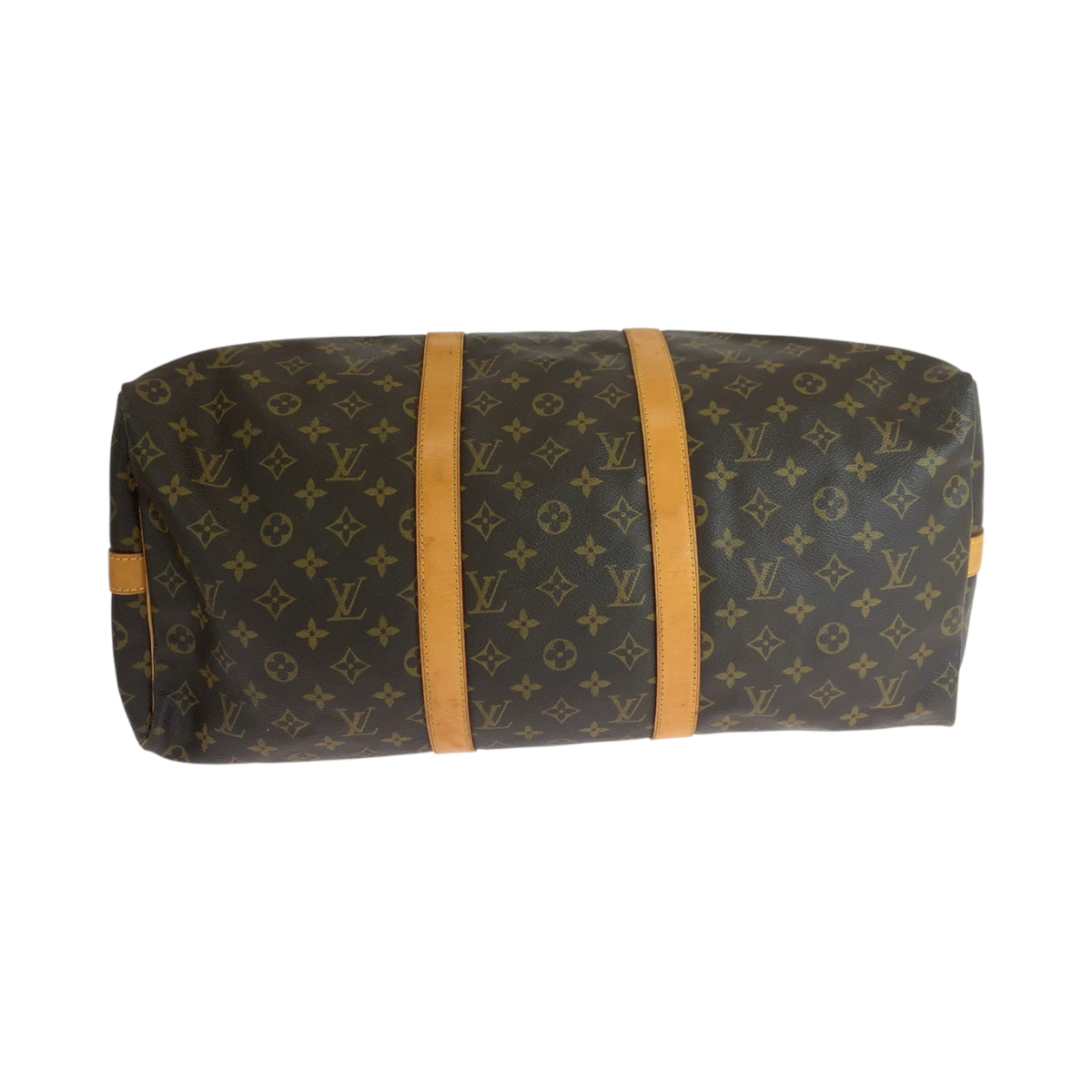 19297
LOUIS VUITTON ルイヴィトン モノグラム キーポル50 バンドリエール 男女兼用 ブラウン ゴールド金具 PVC M44880 ショルダーバッグ ボストンバッグ  メンズ ABP82