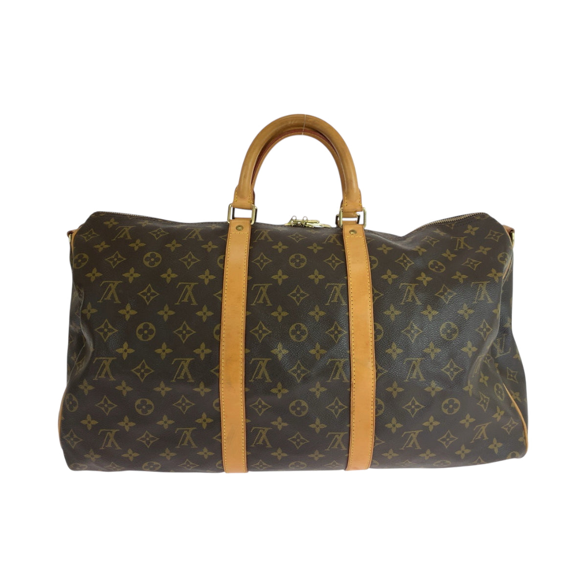 19297
LOUIS VUITTON ルイヴィトン モノグラム キーポル50 バンドリエール 男女兼用 ブラウン ゴールド金具 PVC M44880 ショルダーバッグ ボストンバッグ  メンズ ABP82