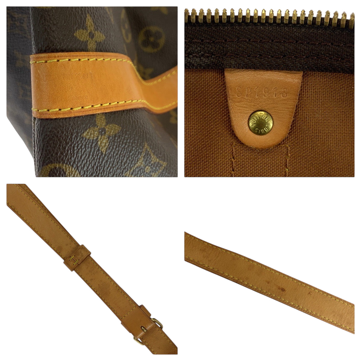 19297
LOUIS VUITTON ルイヴィトン モノグラム キーポル50 バンドリエール 男女兼用 ブラウン ゴールド金具 PVC M44880 ショルダーバッグ ボストンバッグ  メンズ ABP82