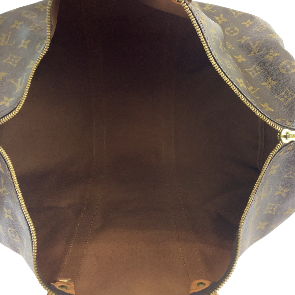 19297
LOUIS VUITTON ルイヴィトン モノグラム キーポル50 バンドリエール 男女兼用 ブラウン ゴールド金具 PVC M44880 ショルダーバッグ ボストンバッグ  メンズ ABP82