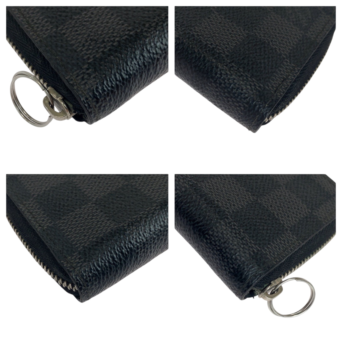 19298
LOUIS VUITTON ルイヴィトン ダミエ グラフィット ジッピーコインパース ブラック グレー シルバー金具 PVC N63076 コインケース コンパクトウォレット  メンズ AB11