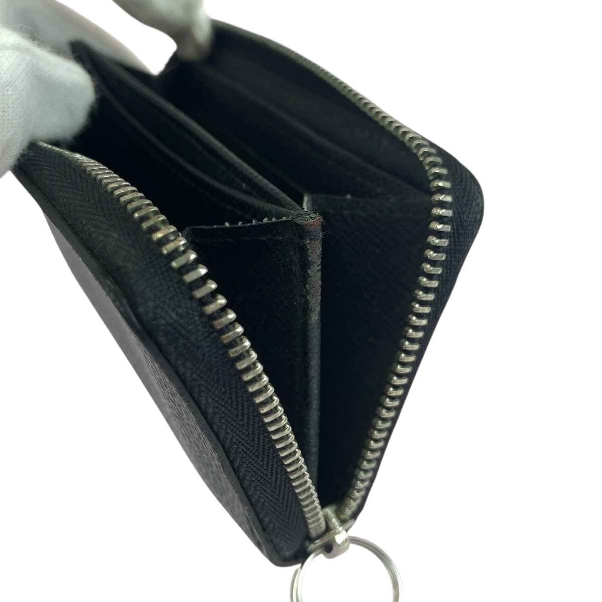 19298
LOUIS VUITTON ルイヴィトン ダミエ グラフィット ジッピーコインパース ブラック グレー シルバー金具 PVC N63076 コインケース コンパクトウォレット  メンズ AB11