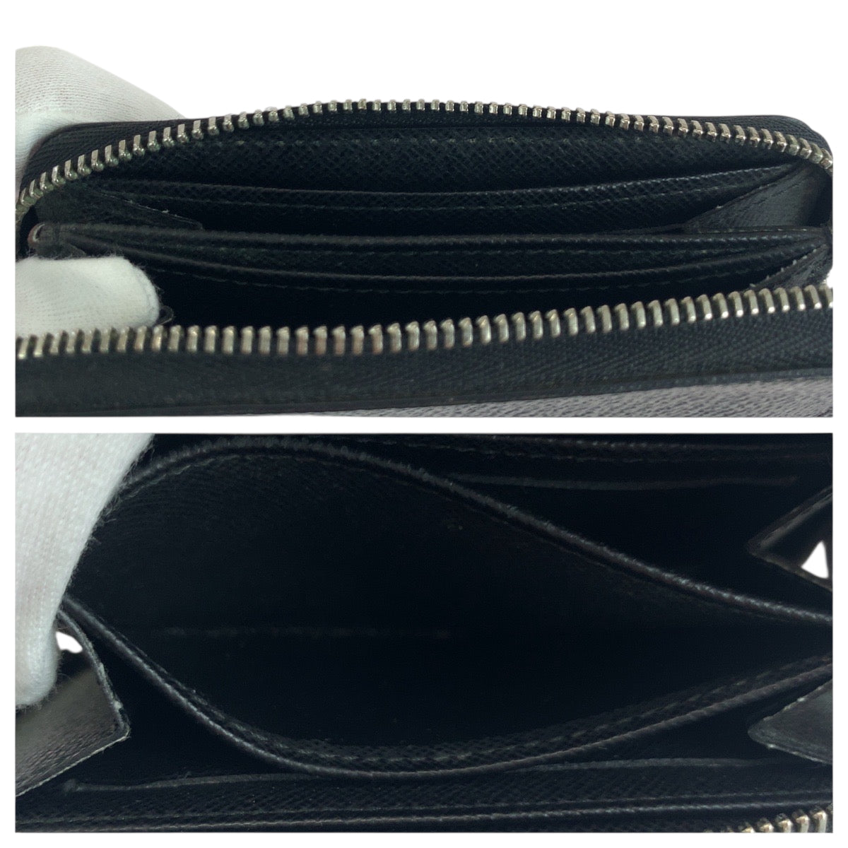 19298
LOUIS VUITTON ルイヴィトン ダミエ グラフィット ジッピーコインパース ブラック グレー シルバー金具 PVC N63076 コインケース コンパクトウォレット  メンズ AB11