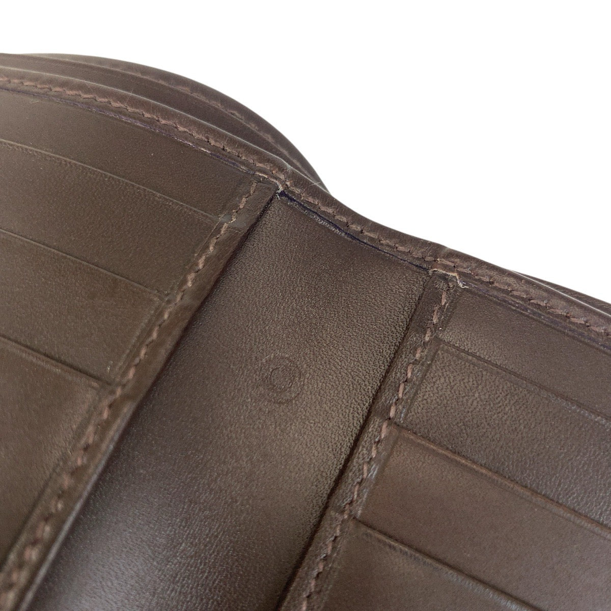 19305
COACH コーチ ダークブラウン レザー 折財布 コンパクトウォレット 札入れ  メンズ ABP3