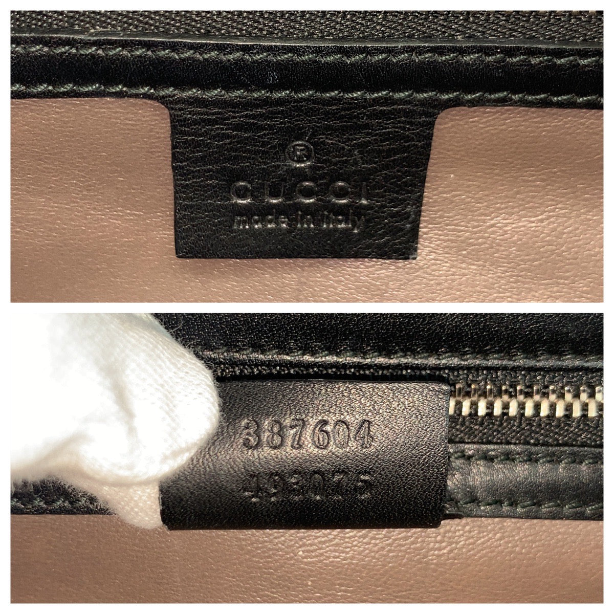 19308
GUCCI グッチ インターロッキング ブラック 黒 シルバー金具 レザー 387604 チェーンショルダーバッグ ポシェット レディース ABP82