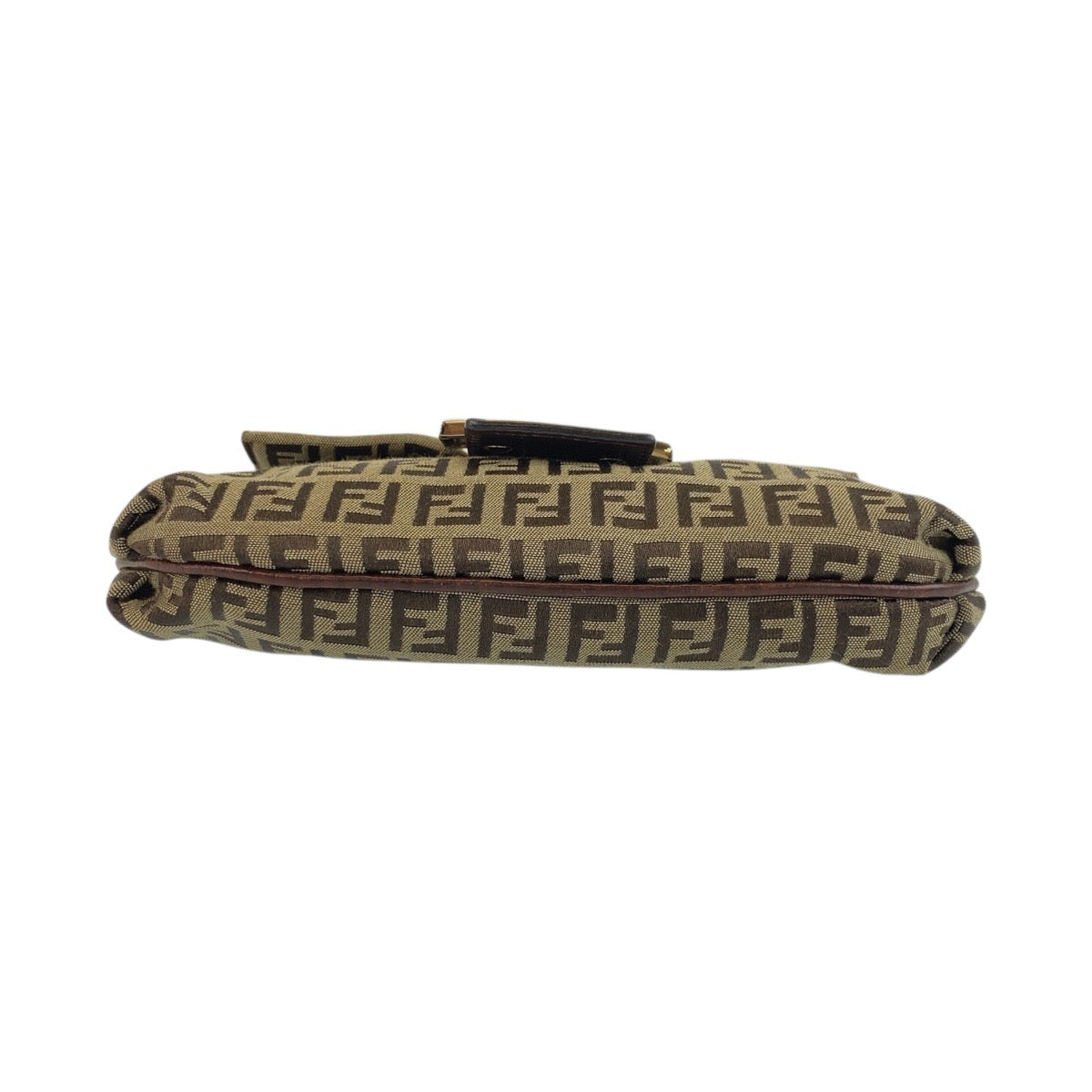 19313
FENDI フェンディ ズッキーノ ベージュ ブラウン ゴールド金具 キャンバス / レザー 8BT075 ショルダーバッグ ポシェット レディース AB41
