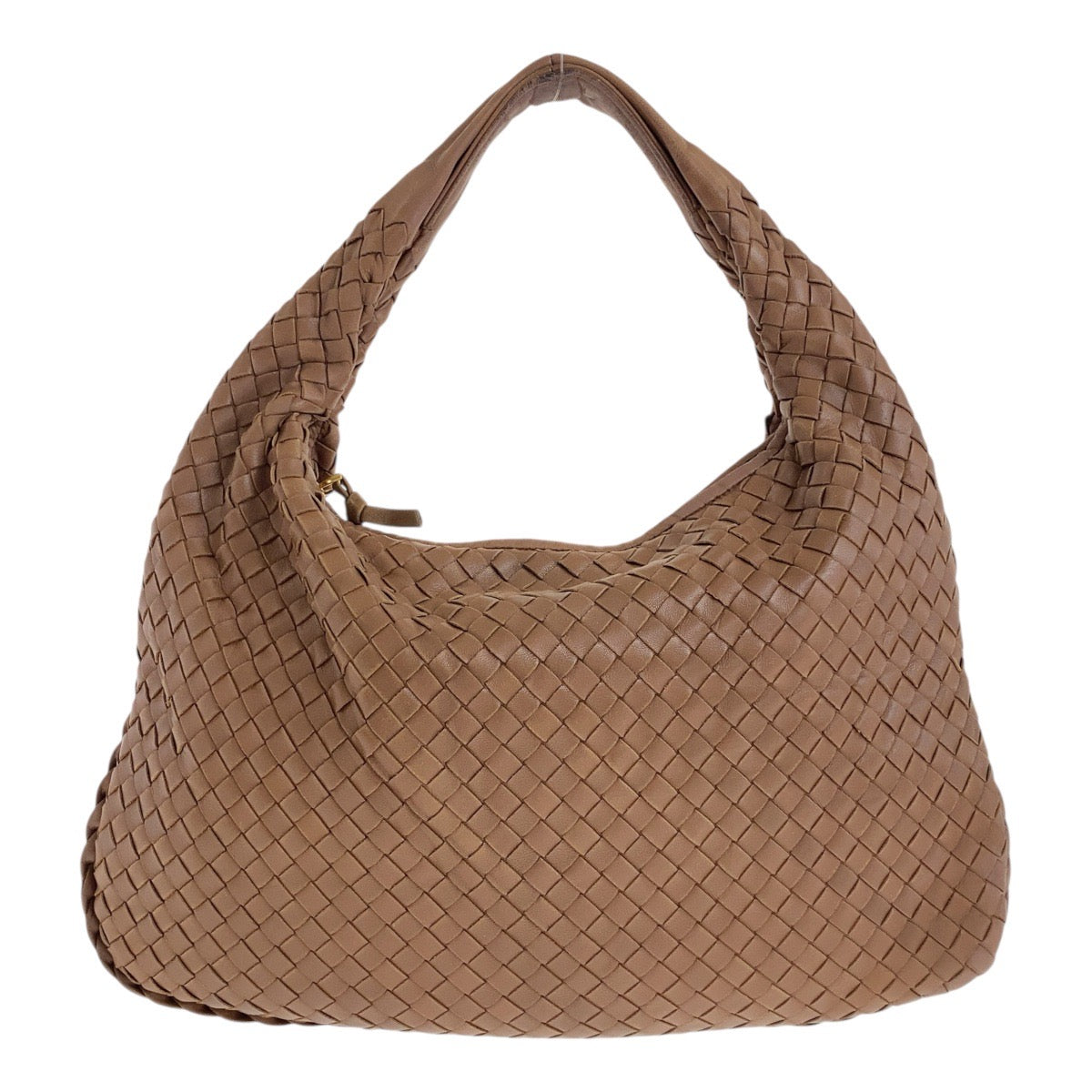 19316
BOTTEGAVENETA ボッテガヴェネタ イントレチャート ブラウン ゴールド金具 レザー V0013 ホーボー ショルダーバッグ  レディース ABP96