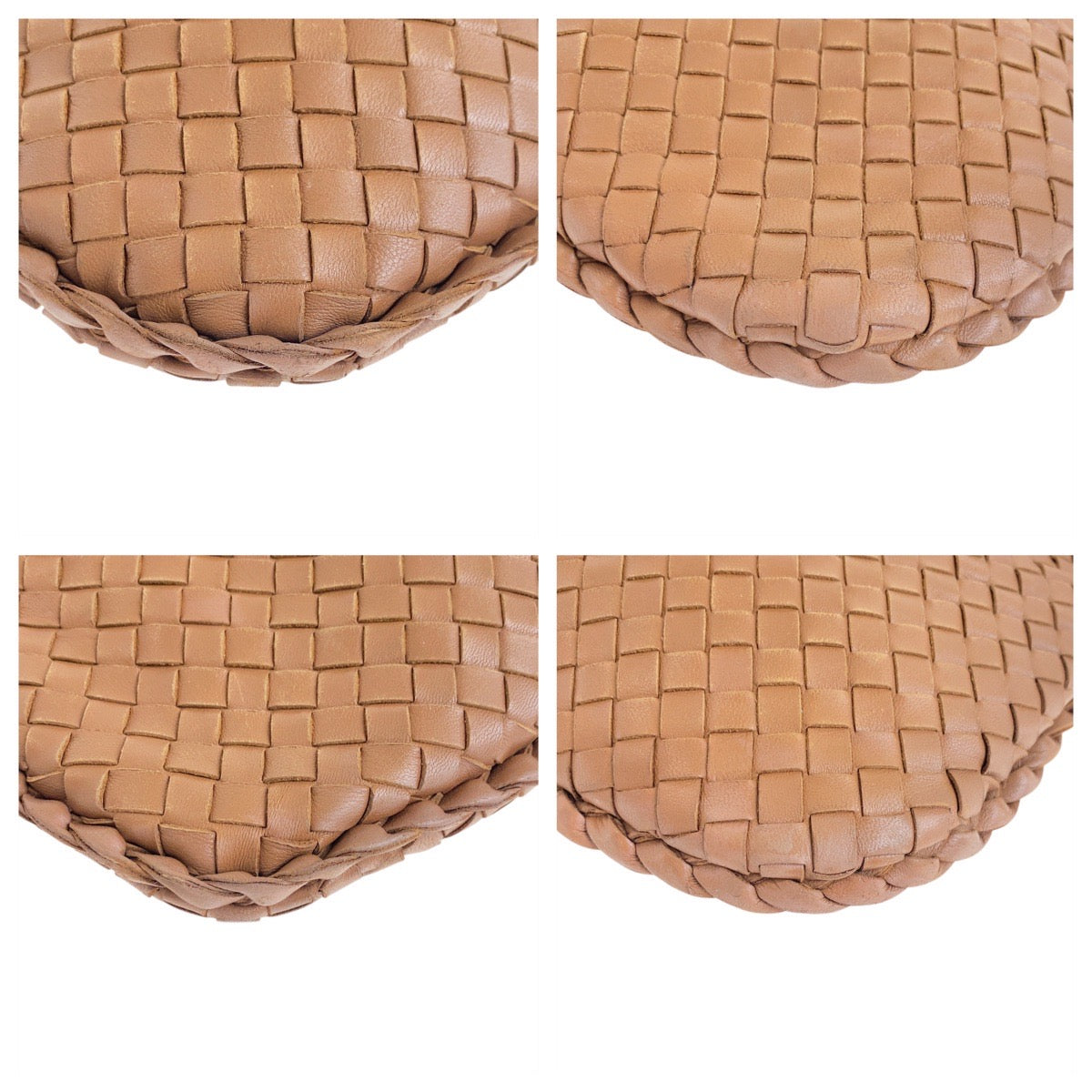 19316
BOTTEGAVENETA ボッテガヴェネタ イントレチャート ブラウン ゴールド金具 レザー V0013 ホーボー ショルダーバッグ  レディース ABP96