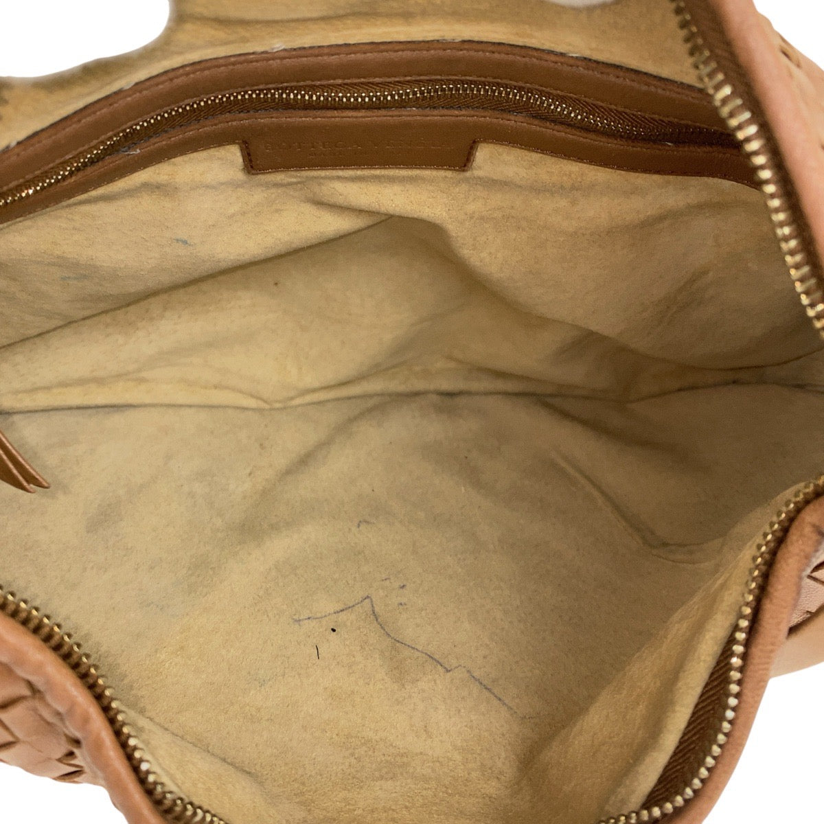 19316
BOTTEGAVENETA ボッテガヴェネタ イントレチャート ブラウン ゴールド金具 レザー V0013 ホーボー ショルダーバッグ  レディース ABP96
