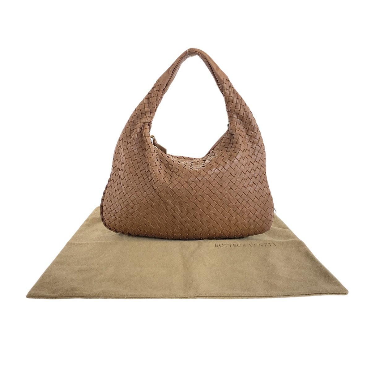 19316
BOTTEGAVENETA ボッテガヴェネタ イントレチャート ブラウン ゴールド金具 レザー V0013 ホーボー ショルダーバッグ  レディース ABP96