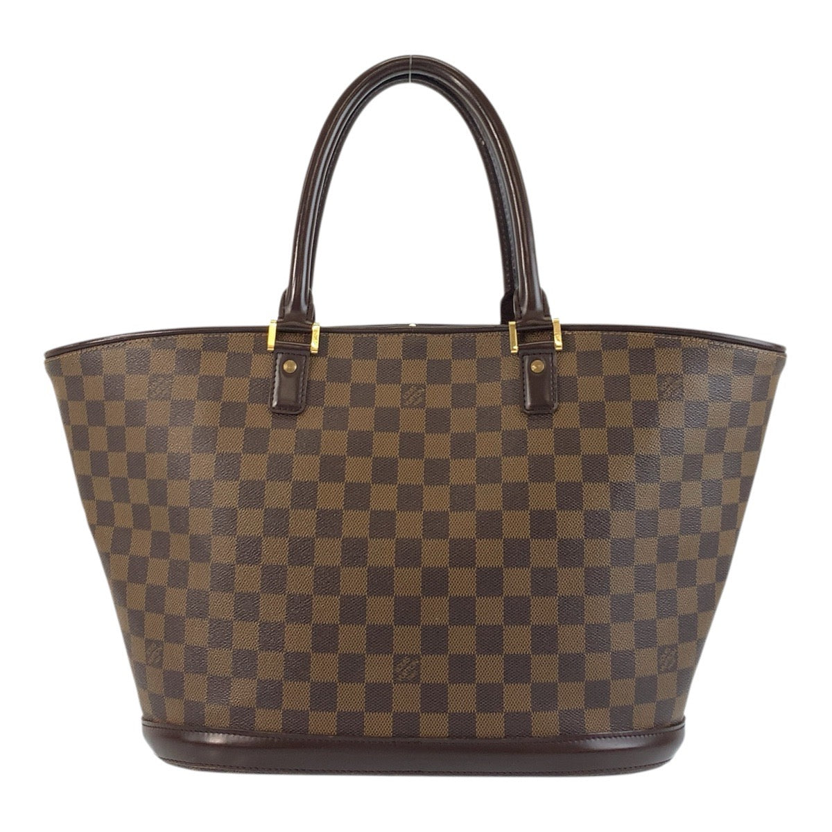 19317
LOUIS VUITTON ルイヴィトン ダミエ マノスクGM ブラウン ゴールド金具 PVC / レザー N51120 トートバッグ ハンドバッグ  レディース ABP75