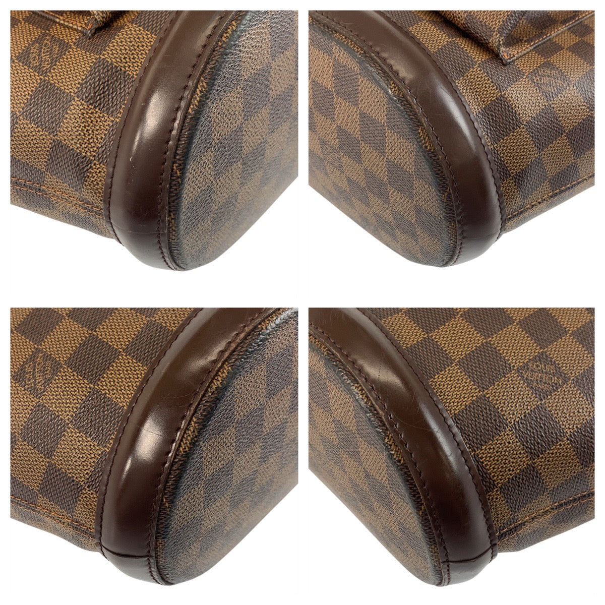 19317
LOUIS VUITTON ルイヴィトン ダミエ マノスクGM ブラウン ゴールド金具 PVC / レザー N51120 トートバッグ ハンドバッグ  レディース ABP75