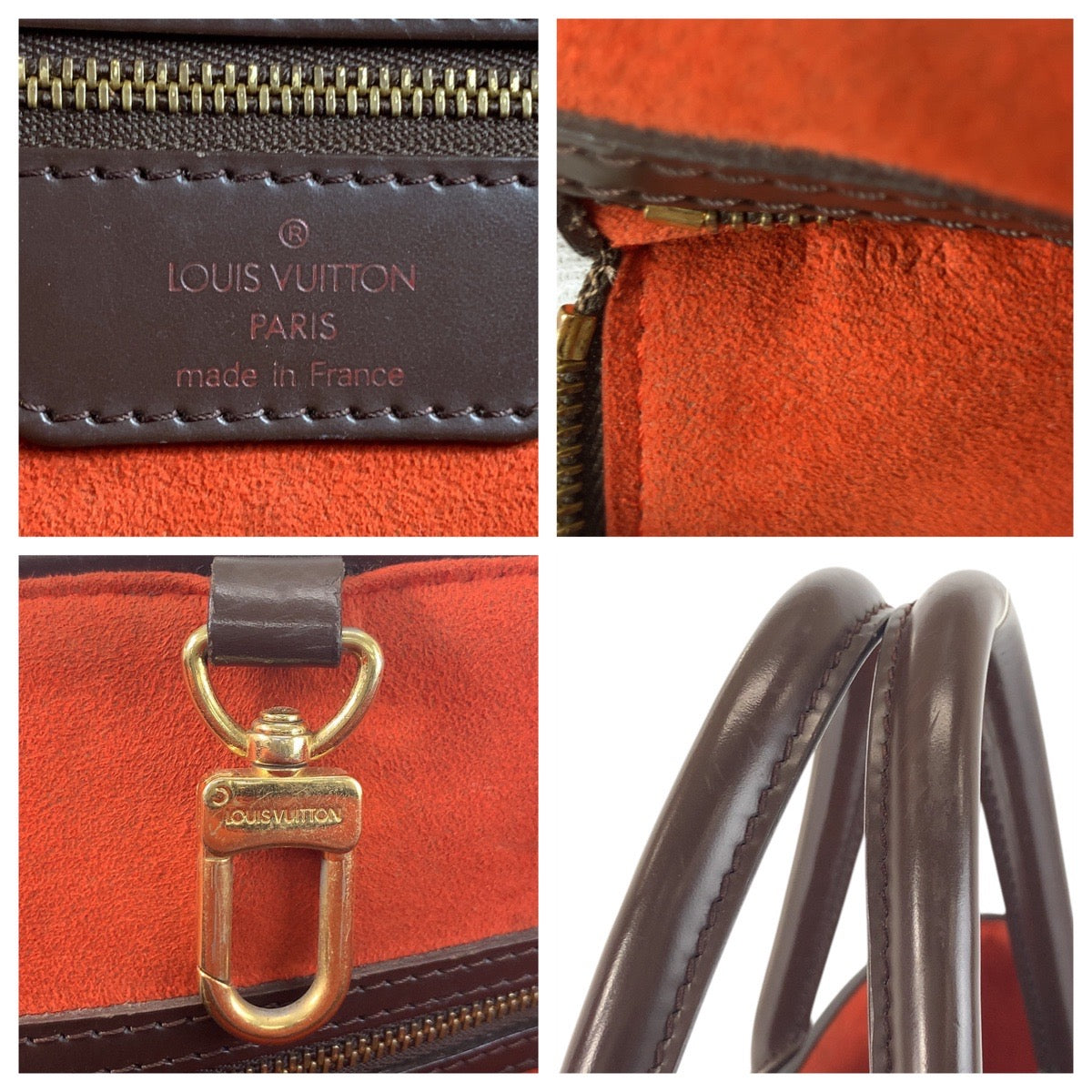 19317
LOUIS VUITTON ルイヴィトン ダミエ マノスクGM ブラウン ゴールド金具 PVC / レザー N51120 トートバッグ ハンドバッグ  レディース ABP75