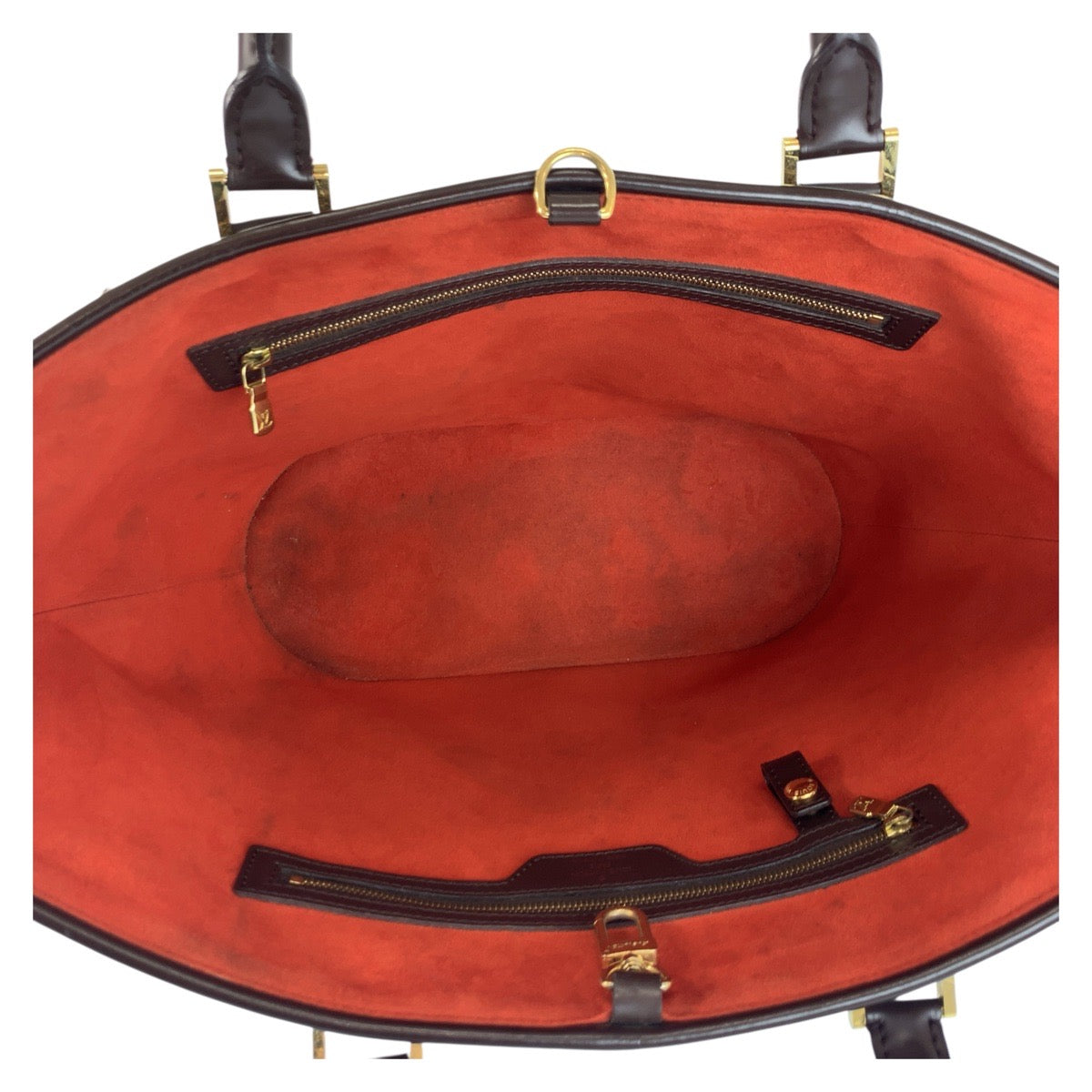 19317
LOUIS VUITTON ルイヴィトン ダミエ マノスクGM ブラウン ゴールド金具 PVC / レザー N51120 トートバッグ ハンドバッグ  レディース ABP75