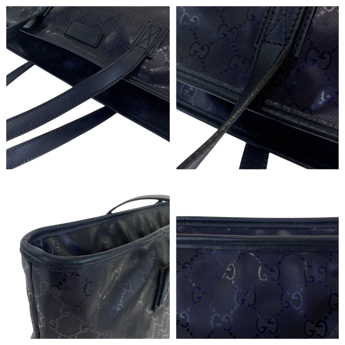19318
GUCCI グッチ インプリメ パープル シルバー金具 PVC 21137 トートバッグ ショルダーバッグ メンズ ABP48