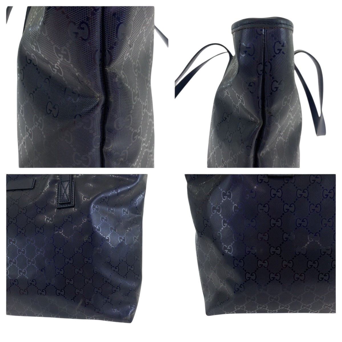 19318
GUCCI グッチ インプリメ パープル シルバー金具 PVC 21137 トートバッグ ショルダーバッグ メンズ ABP48