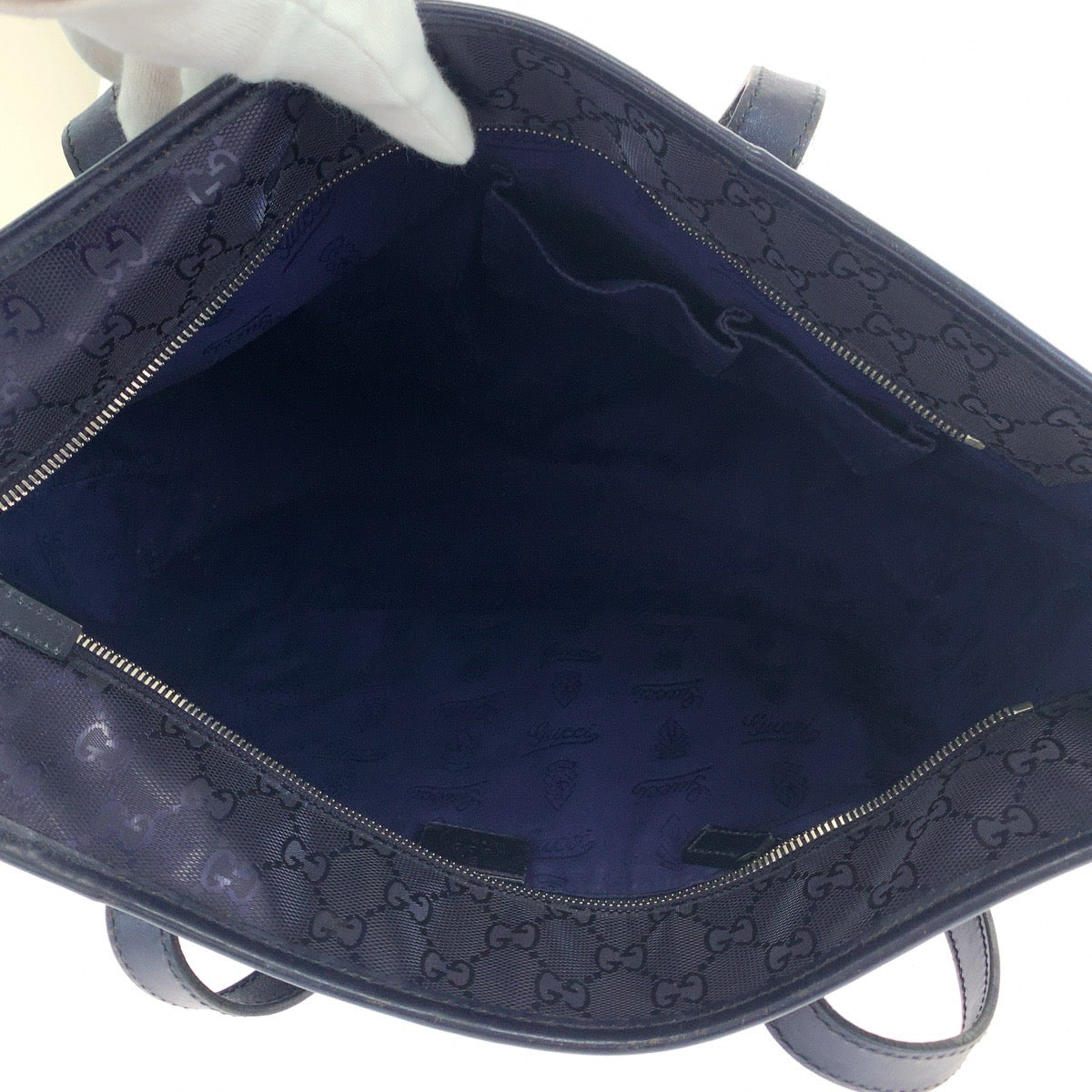 19318
GUCCI グッチ インプリメ パープル シルバー金具 PVC 21137 トートバッグ ショルダーバッグ メンズ ABP48