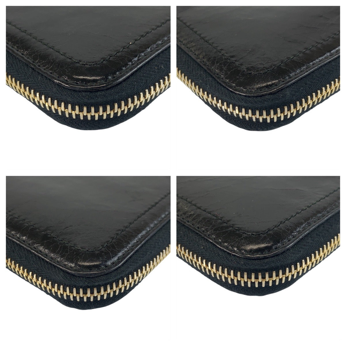 19325
PRADA プラダ ロゴ ブラック 黒 ゴールド金具 レザー 長財布 ロングウォレット  レディース AB10