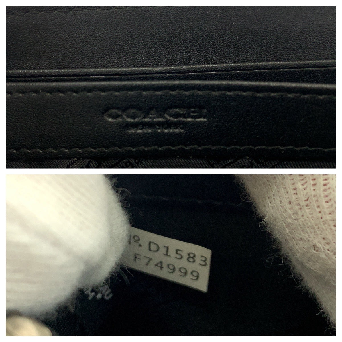19332
COACH コーチ シグネチャー ブラック 黒 シルバー金具 レザー F74999 長財布 ラウンドファスナー  メンズ ABP2