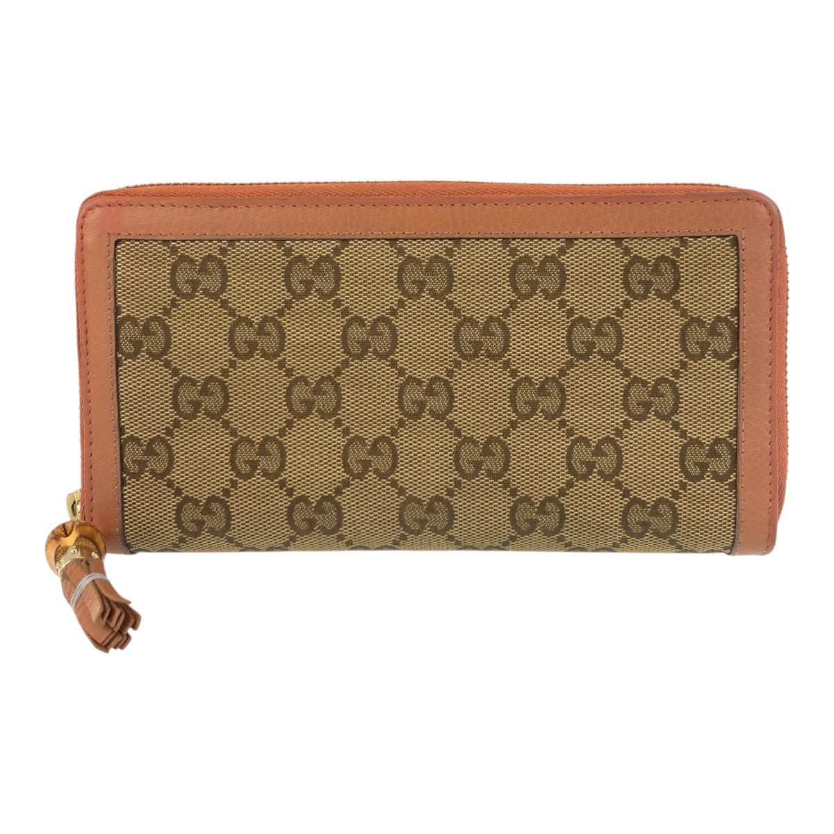 19333
GUCCI グッチ バンブー ベージュ ピンク ゴールド金具 GGキャンバス / レザー 224253 長財布 ロングウォレット レディース ABP14