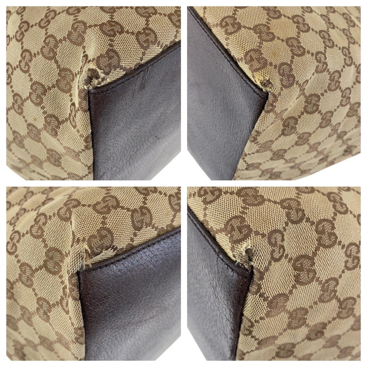 19335
GUCCI グッチ シェリーライン ベージュ ブラウン GGキャンバス / レザー 131231 トートバッグ ショルダーバッグ レディース AB27