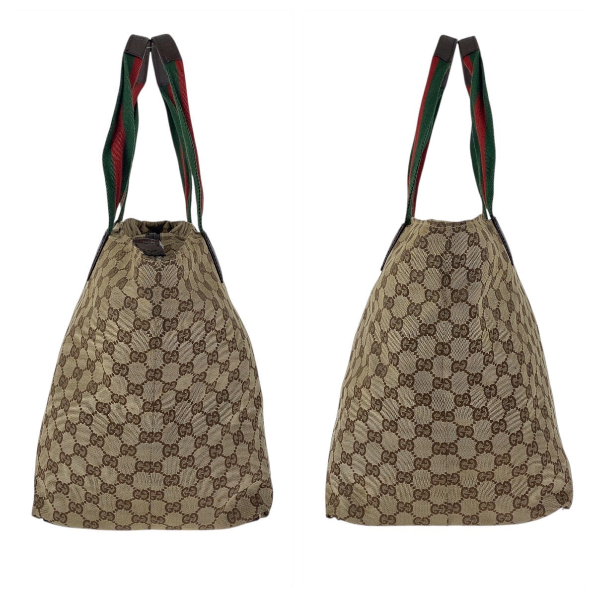 19335
GUCCI グッチ シェリーライン ベージュ ブラウン GGキャンバス / レザー 131231 トートバッグ ショルダーバッグ レディース AB27