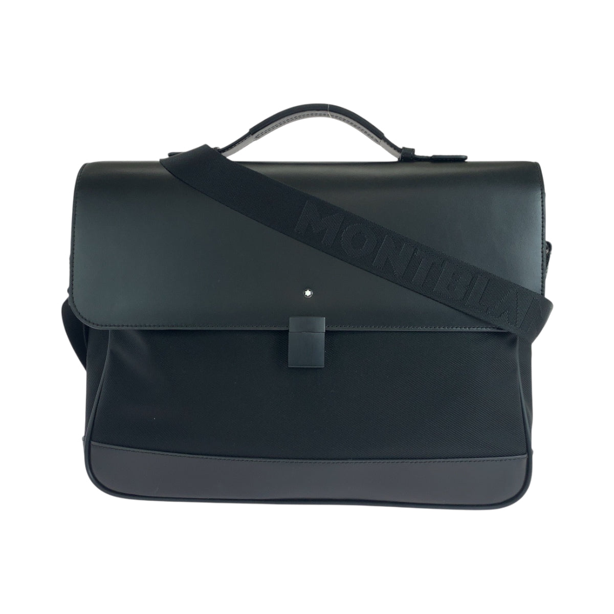 19338
MONTBLANC モンブラン ナイトフライト ブラック 黒 ブラック金具 キャンバス / レザー 114840 ショルダーバッグ ビジネスバッグ ブリーフケース  メンズ A55
