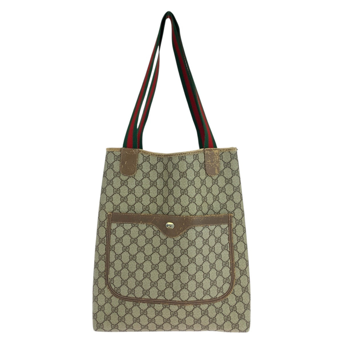 19340
GUCCI グッチ ヴィンテージ オールドグッチ シェリーライン ブラウン GGスプリームキャンバス / レザー 39 02 003 トートバッグ ショルダーバッグ 男女兼用  レディース AB17