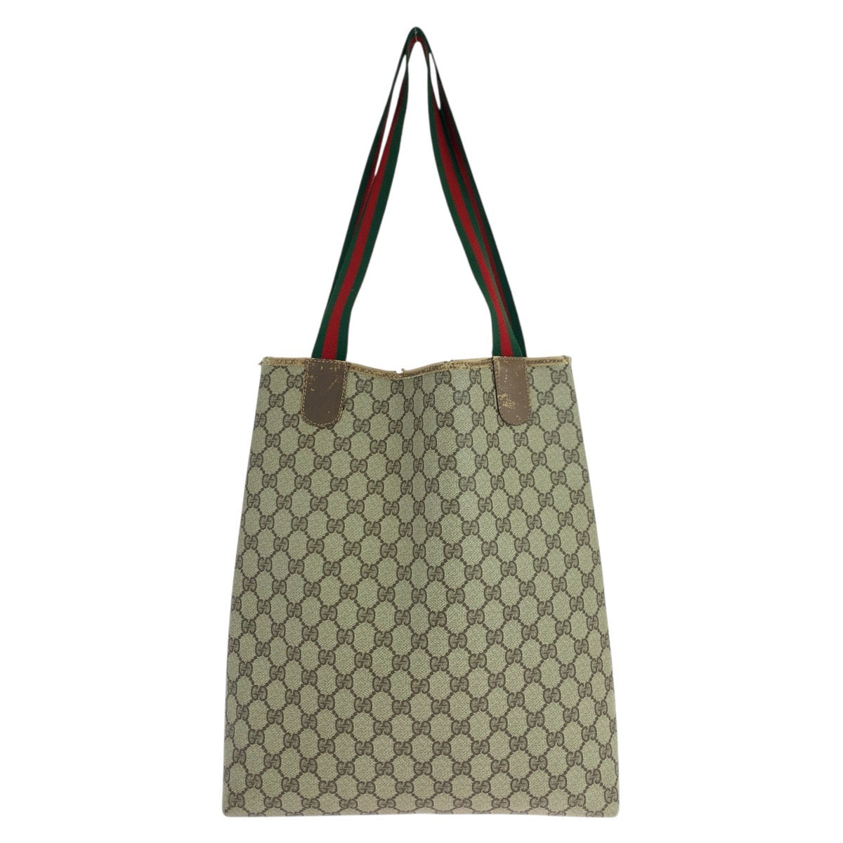 19340
GUCCI グッチ ヴィンテージ オールドグッチ シェリーライン ブラウン GGスプリームキャンバス / レザー 39 02 003 トートバッグ ショルダーバッグ 男女兼用  レディース AB17