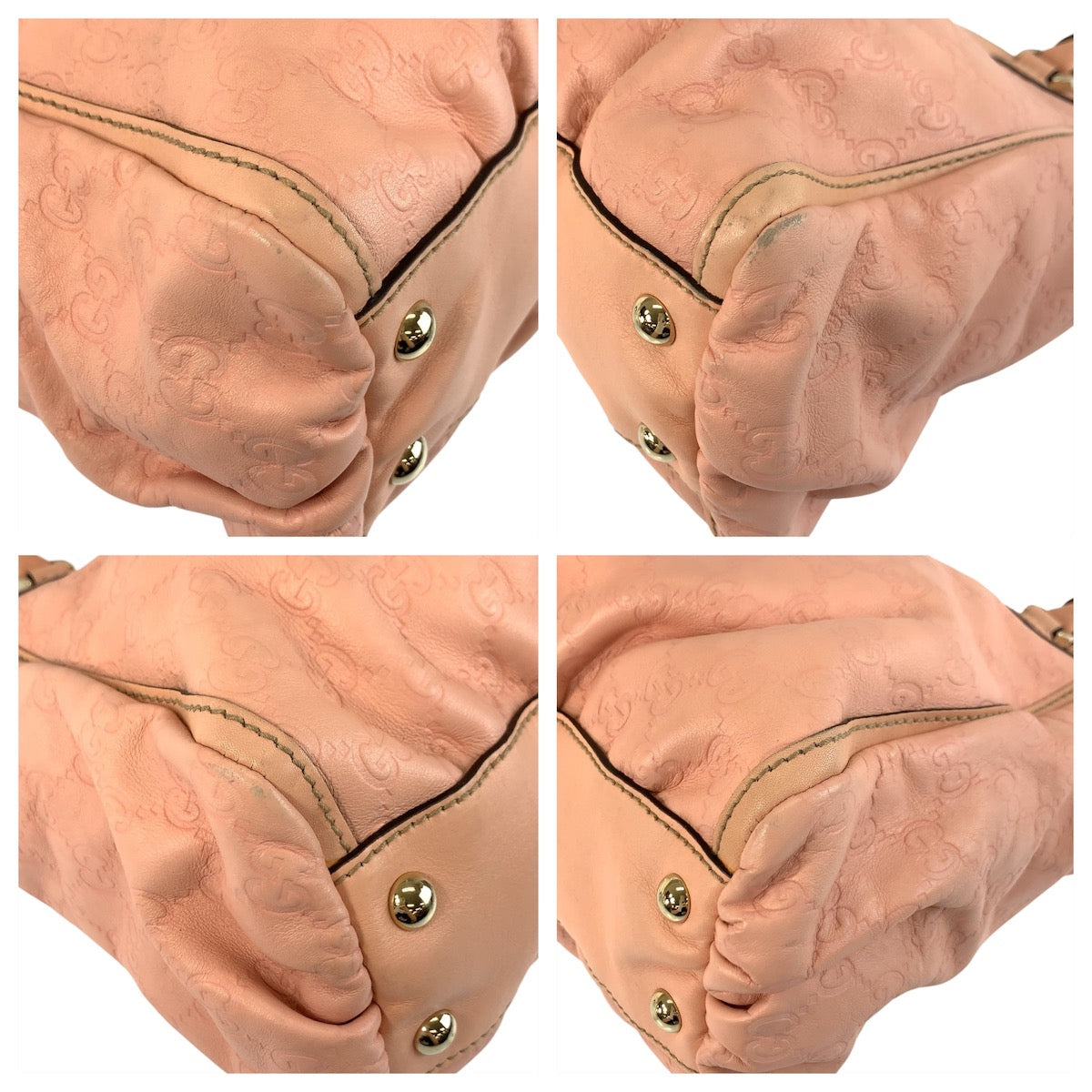 19341
GUCCI グッチ アビー グッチシマ ピンク ゴールド金具 レザー 189831 トートバッグ ショルダーバッグ レディース ABP52